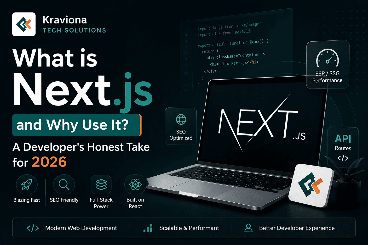 What is Next.js and why use it — Next.js App Router SSR SSG React framework guide 2026